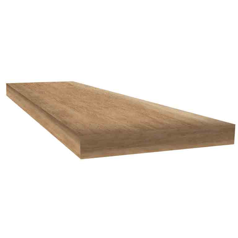 Lake Worth Oak 48" inch Square Retrofit Tread with Return