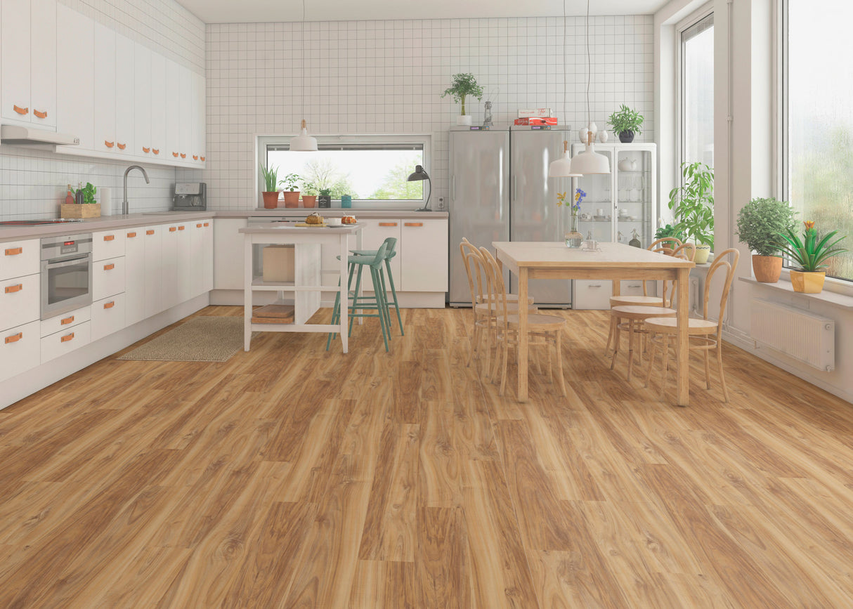 6mm w/pad Meadowlands Elm Waterproof Rigid Vinyl Plank Flooring 7.09 in. Wide x 60 in. Long