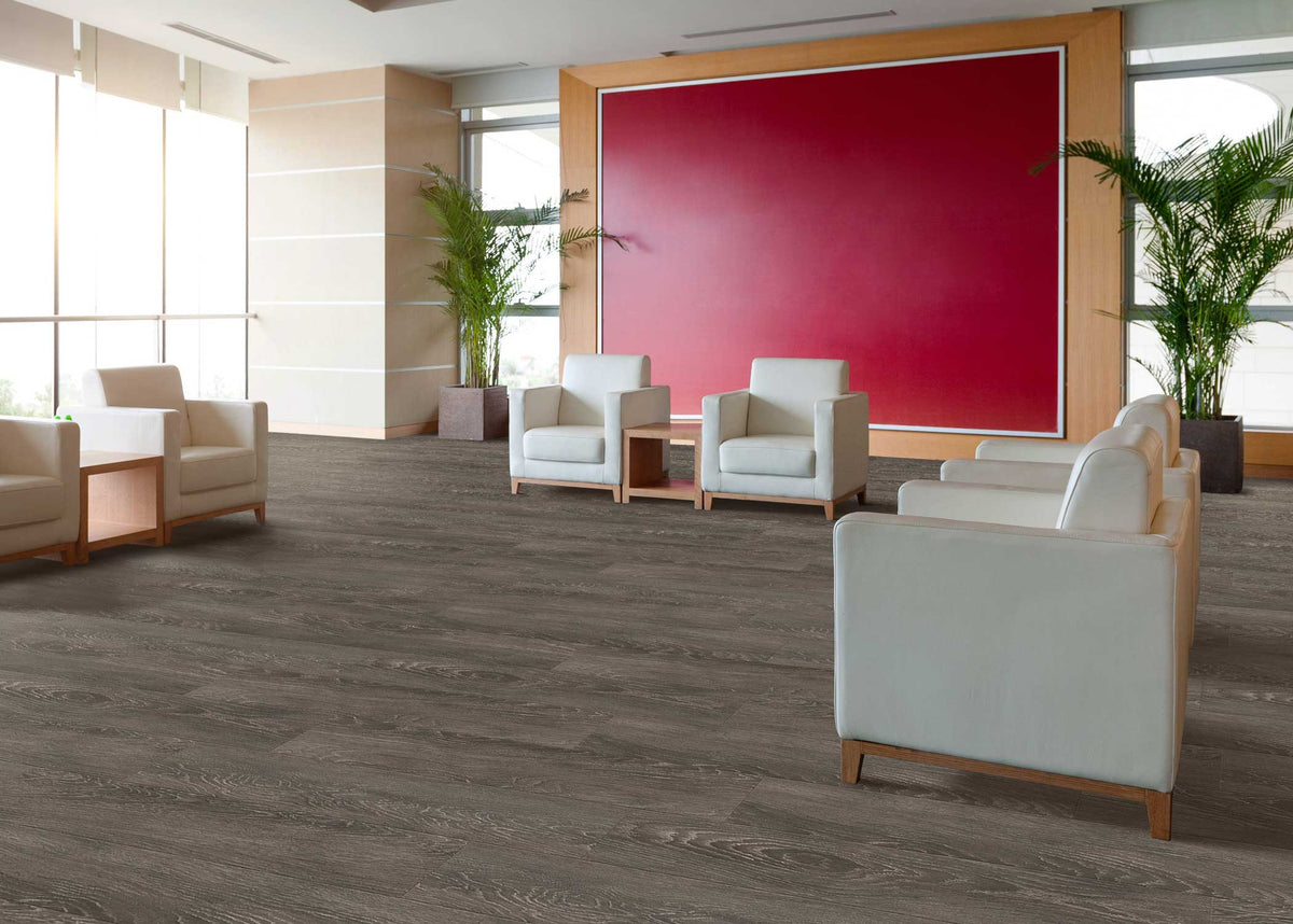 3mm Olympus Oak Waterproof Glue-Down Luxury Vinyl Plank Flooring 7 in. Wide x 48 in. Long