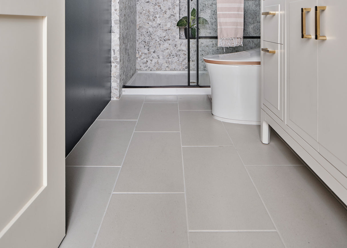 12 in. x 24 in. Regency Pearl Porcelain Tile Flooring