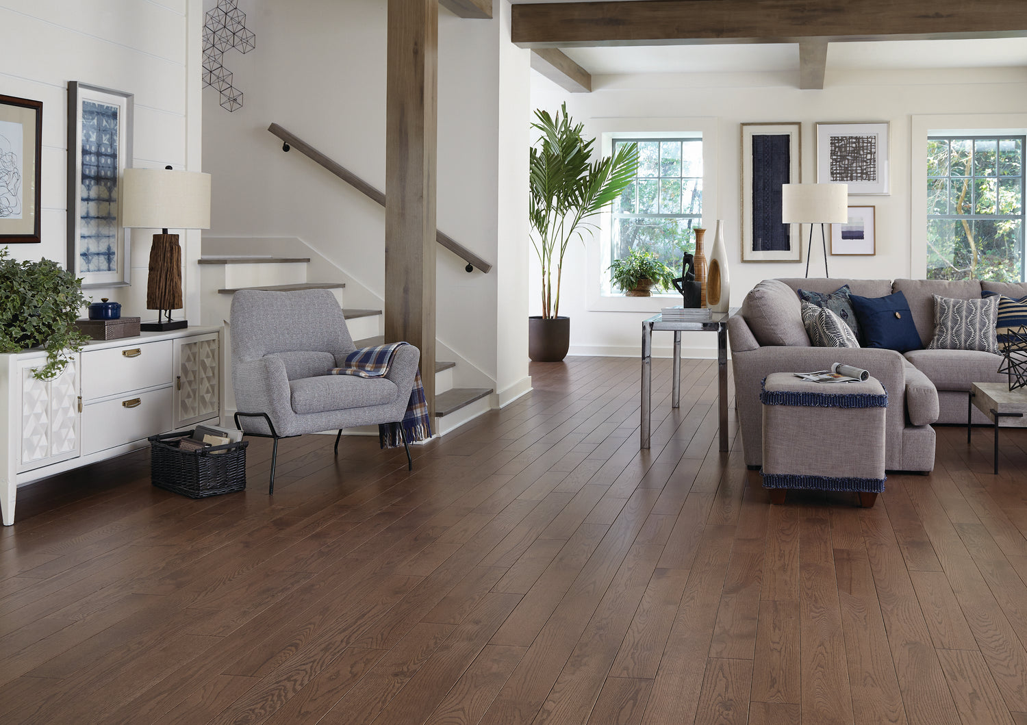 3/4 in. Haverhill Oak Prefinished Solid Hardwood Flooring 5 in. Wide