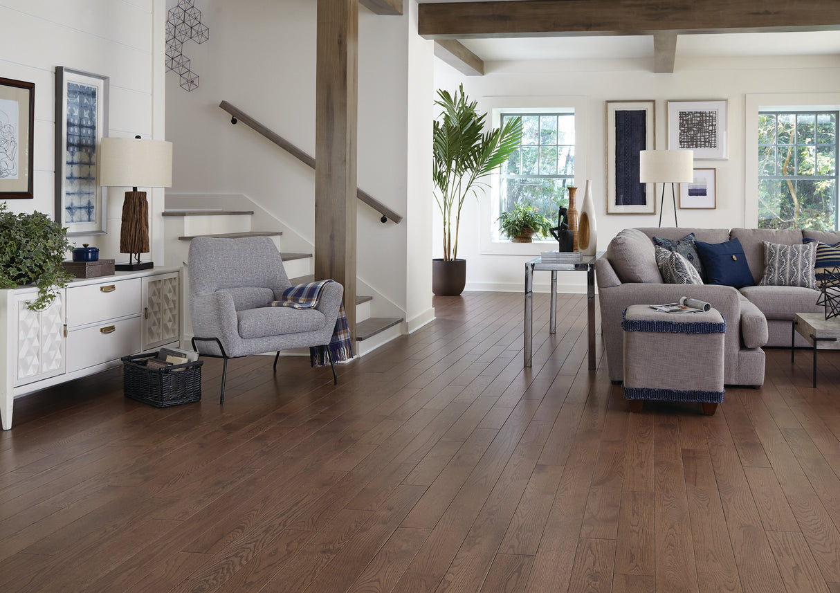 3/4 in. Haverhill Oak Prefinished Solid Hardwood Flooring 5 in. Wide