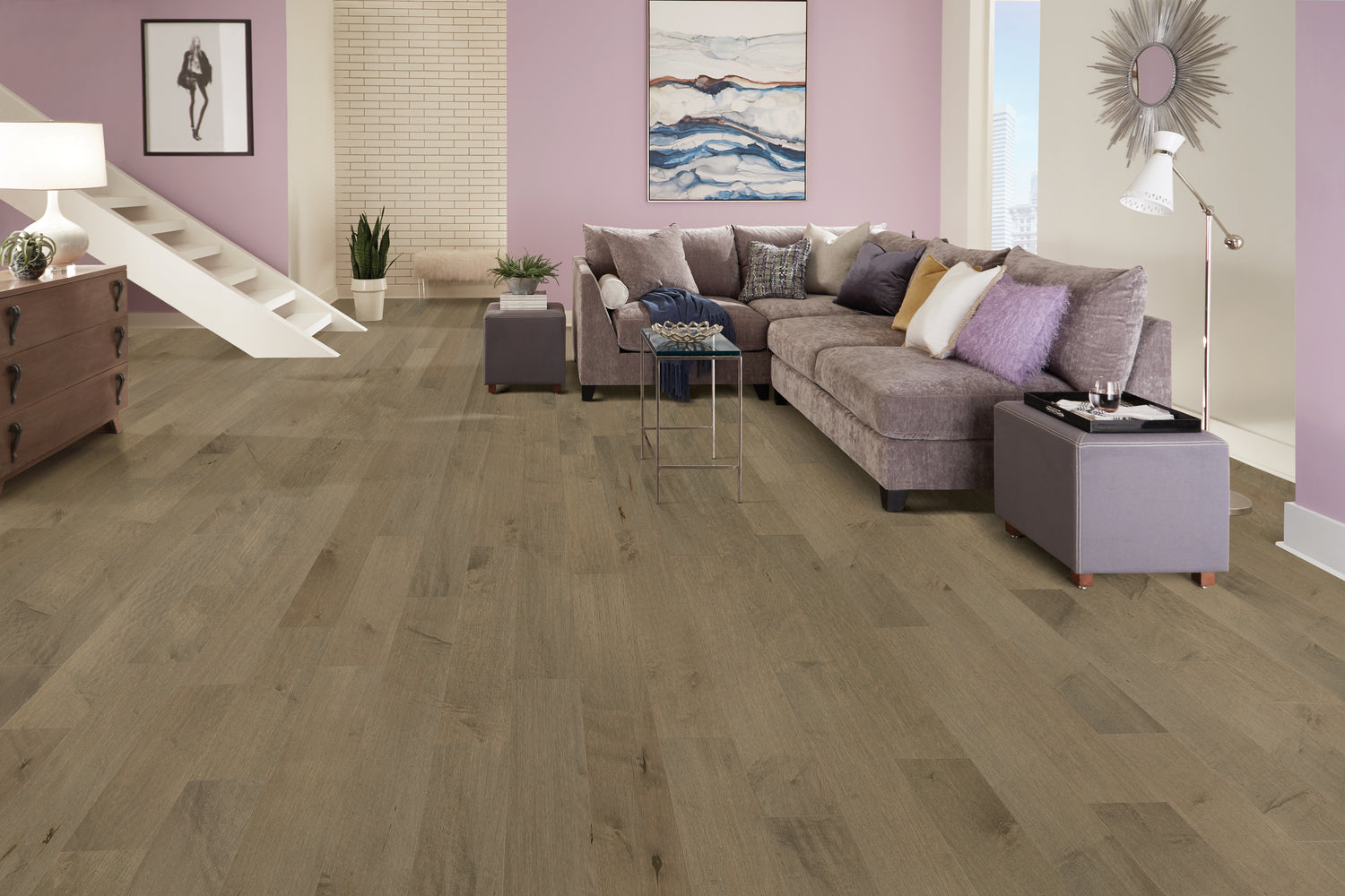 1/2 in. Riviera Maple Prefinished Engineered Hardwood Flooring 7.5 in. Wide
