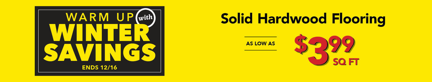 solid hardwood flooring as low as $3.99 per square foot