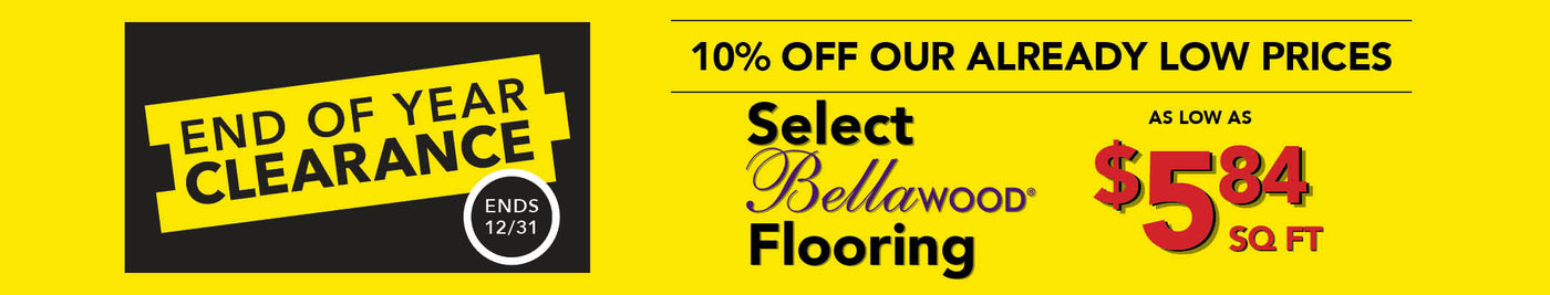 End Of Year Clearance Select Bellawood Flooring as low as $5.84 per square foot