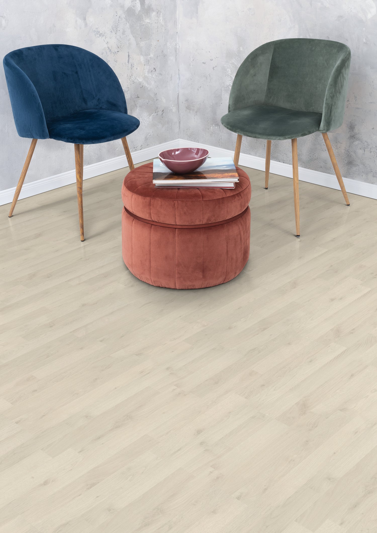 6mm Frosted Oak Multistrip Laminate Flooring 7.6 in. Width x 50.87 in. Length