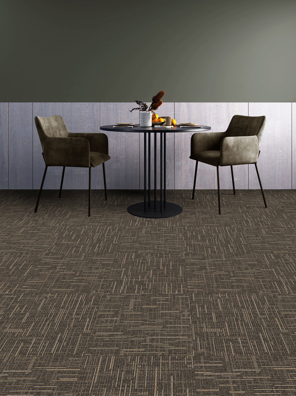 Copper Moon Vinyl Back Carpet Tile 19.6 In. x 19.6 In.