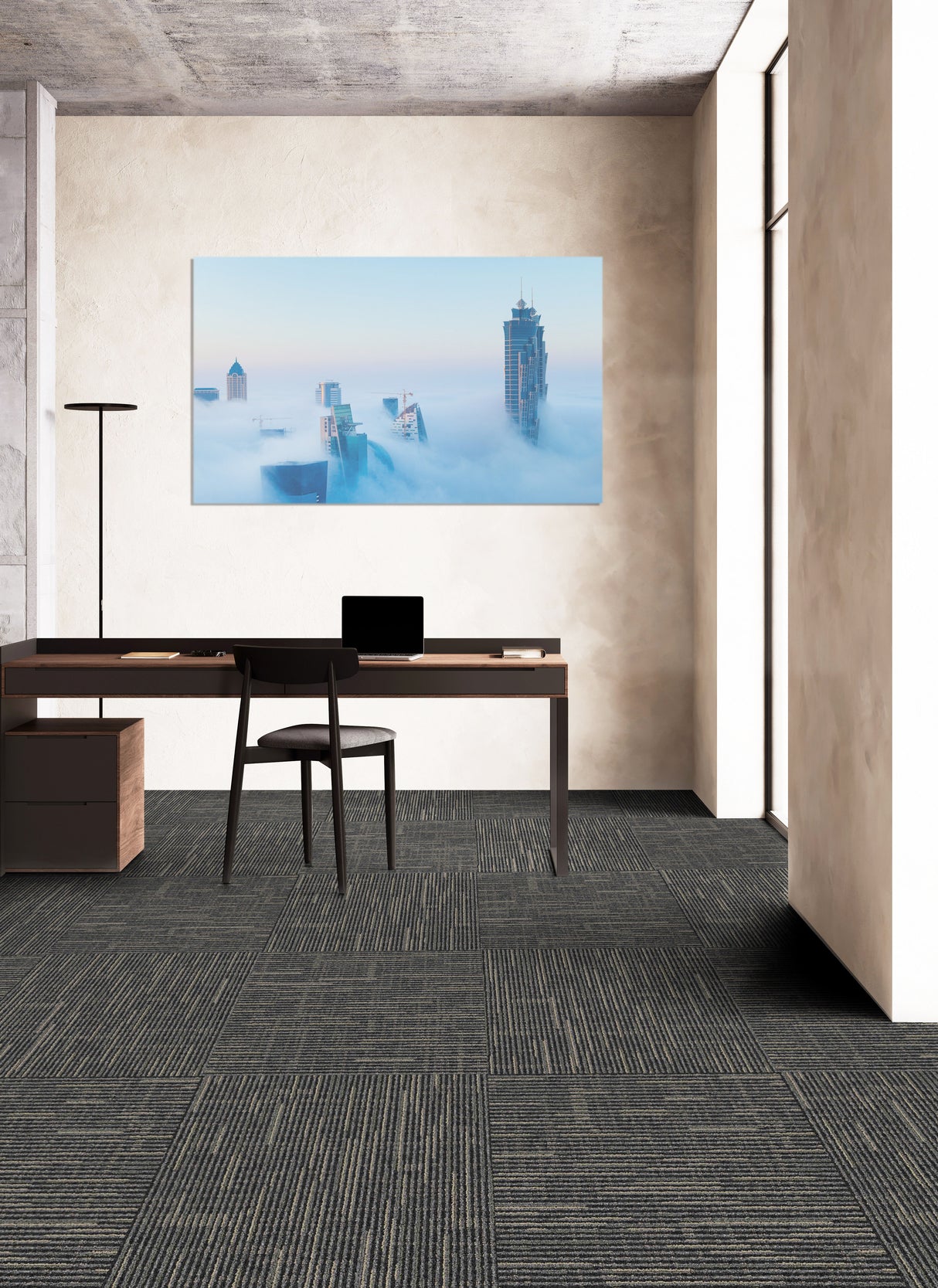 Newcastle Nook Vinyl Back Carpet Tile 19.6 In. x 19.6 In.