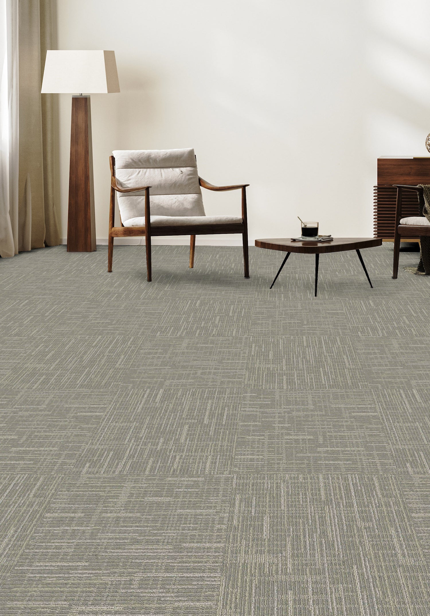 Valencia Beach Vinyl Back Carpet Tile 19.6 In. x 19.6 In.