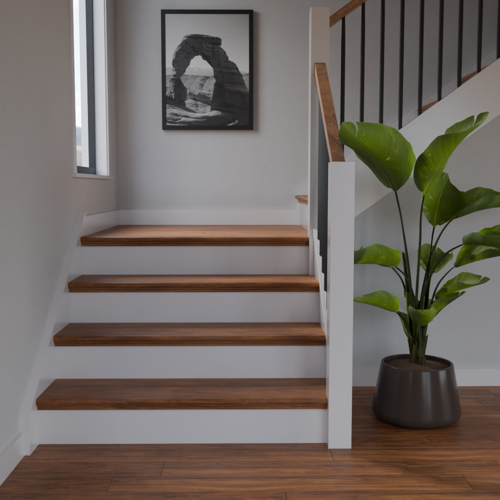 Gresham Teak 48 in Length Retro Fit Tread