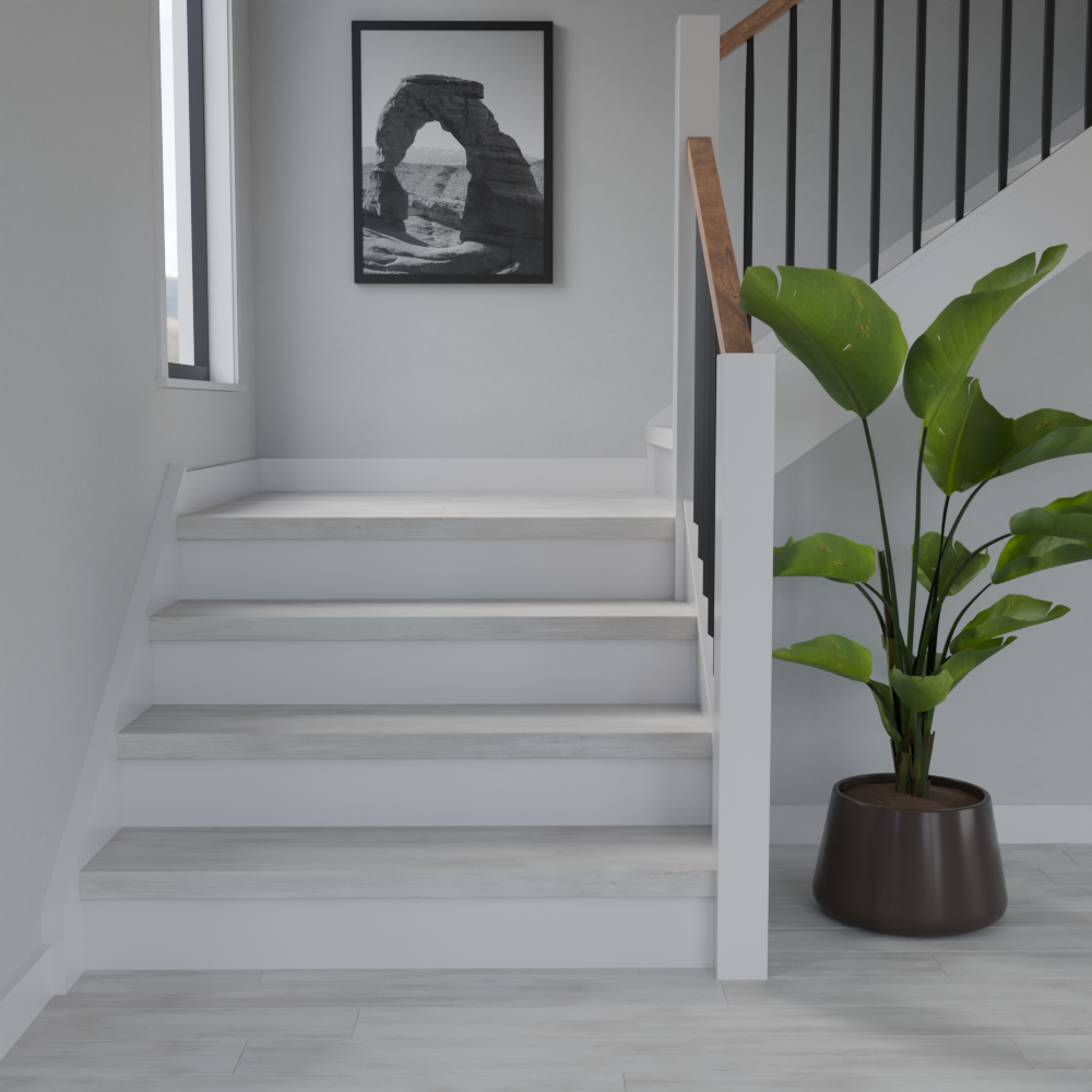 Shutford Manor Oak 48 in Length Square Retro Fit Tread