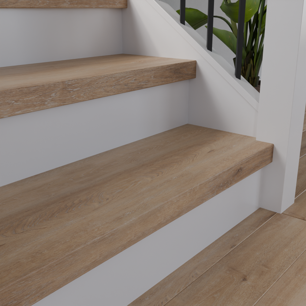 Island Oak 48 in Length Square Retro Fit Tread
