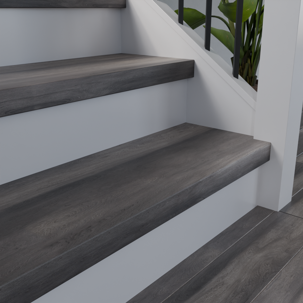 Stormy Glen Oak 48 in Length Square Retro Fit Tread