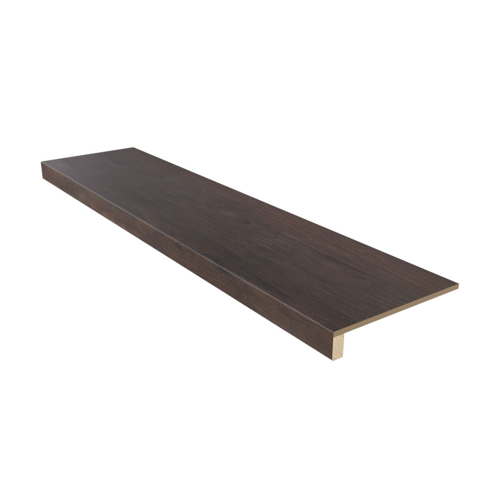 Parker Peak Walnut 48 in Length Square Retro Fit Tread