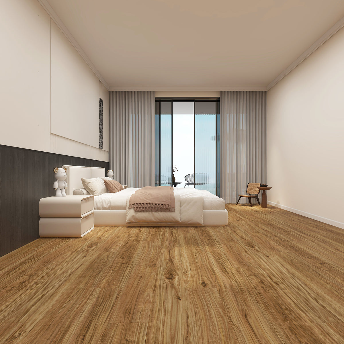 5mm w/pad Golden Acacia Waterproof Rigid Vinyl Plank Flooring 7.17 in. Wide x 48.03 in. Long