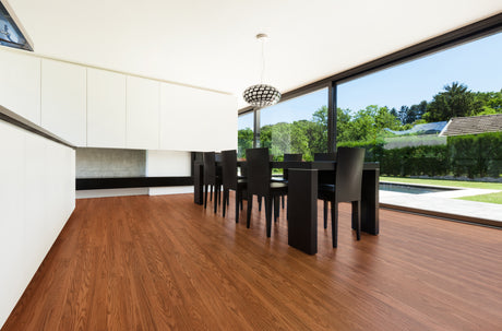 5mm w/pad Gunstock Oak Waterproof Rigid Vinyl Plank Flooring 7.17 in. Wide x 48 in. Long