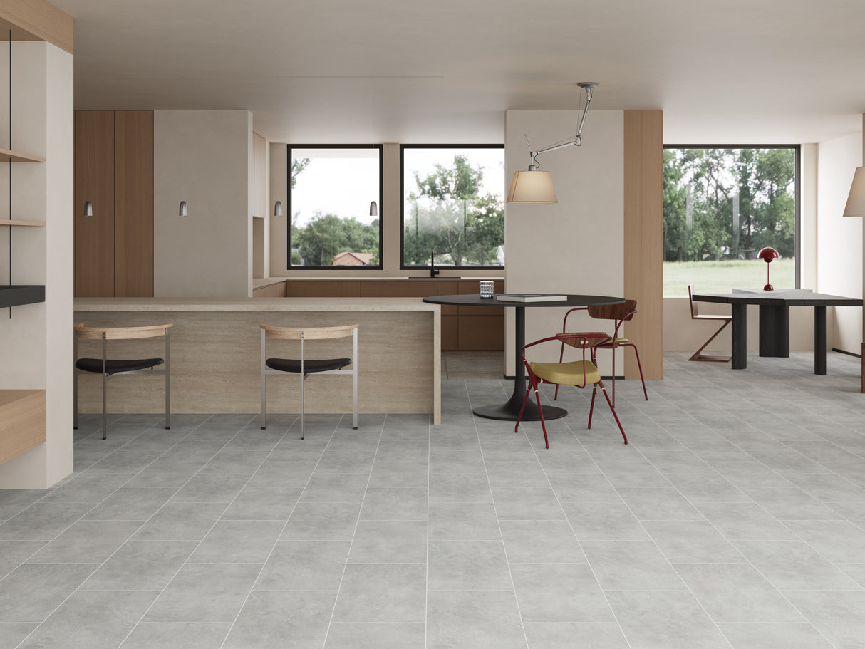 6.5mm w/pad Hearth Stone Waterproof Rigid Vinyl Tile Flooring 12.2 in. Wide x 24.4 in Length