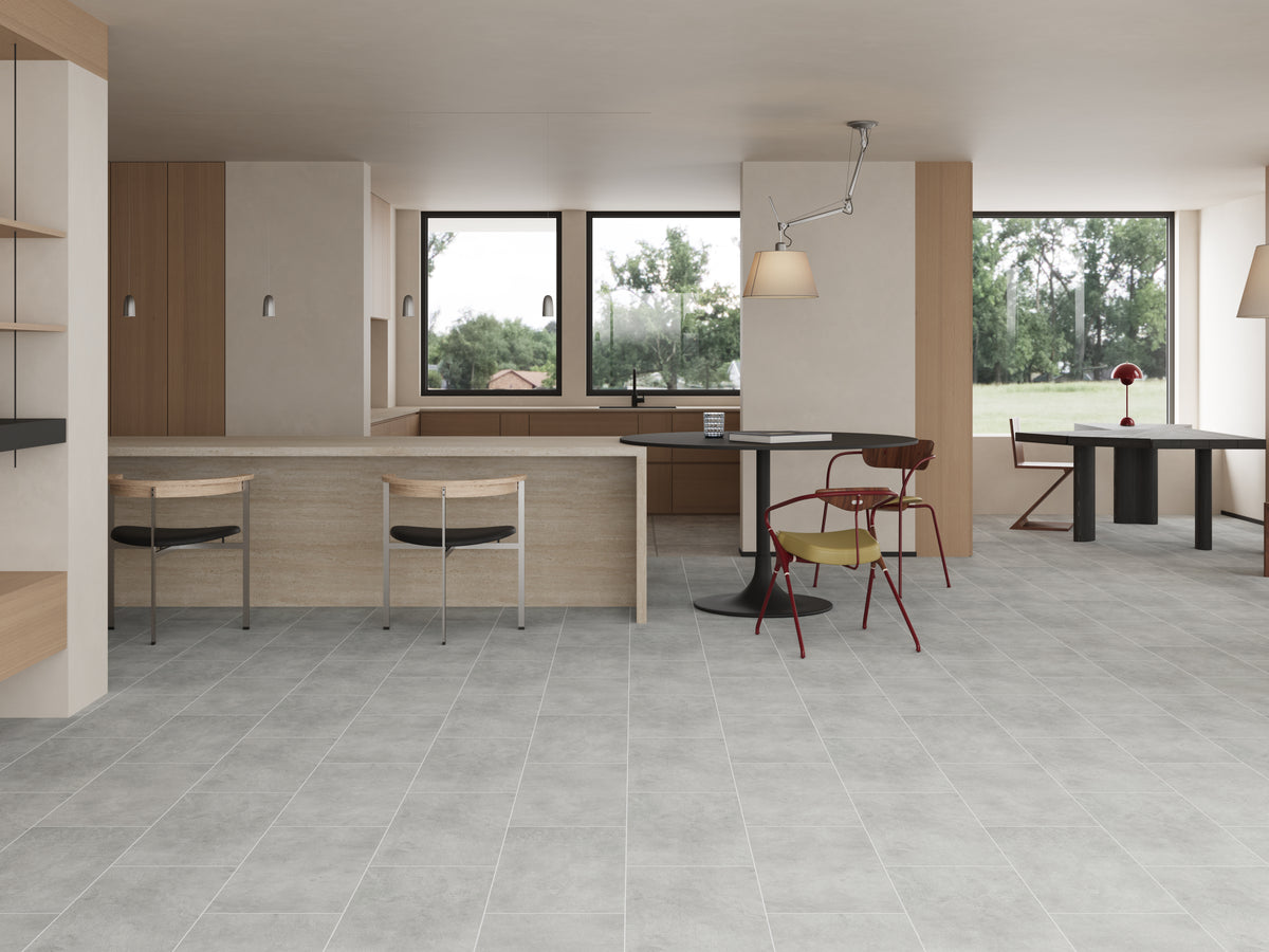 6.5mm w/pad Hearth Stone Waterproof Rigid Vinyl Tile Flooring 12.2 in. Wide x 24.4 in Length