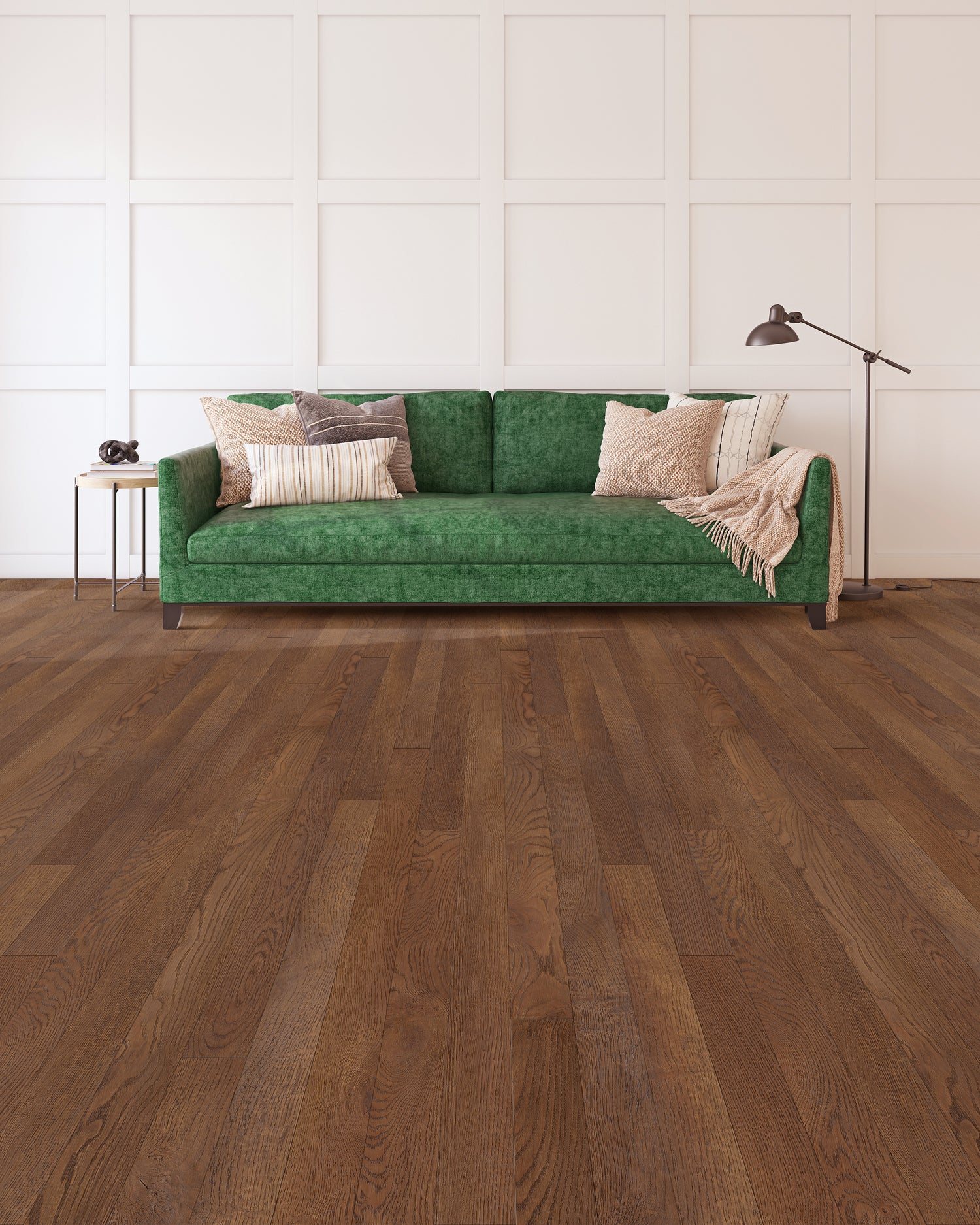 6.5mm w/pad Saddle Oak Waterproof WPC Vinyl Plank Flooring 3.26 in. Wide x Multi Length