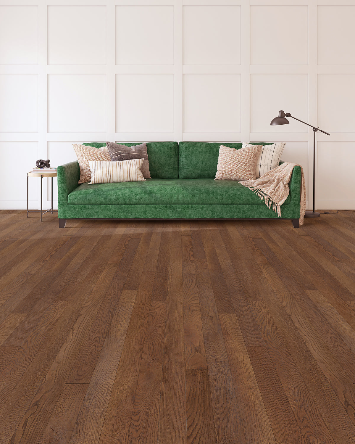 6.5mm w/pad Saddle Oak Waterproof WPC Vinyl Plank Flooring 3.26 in. Wide x Multi Length