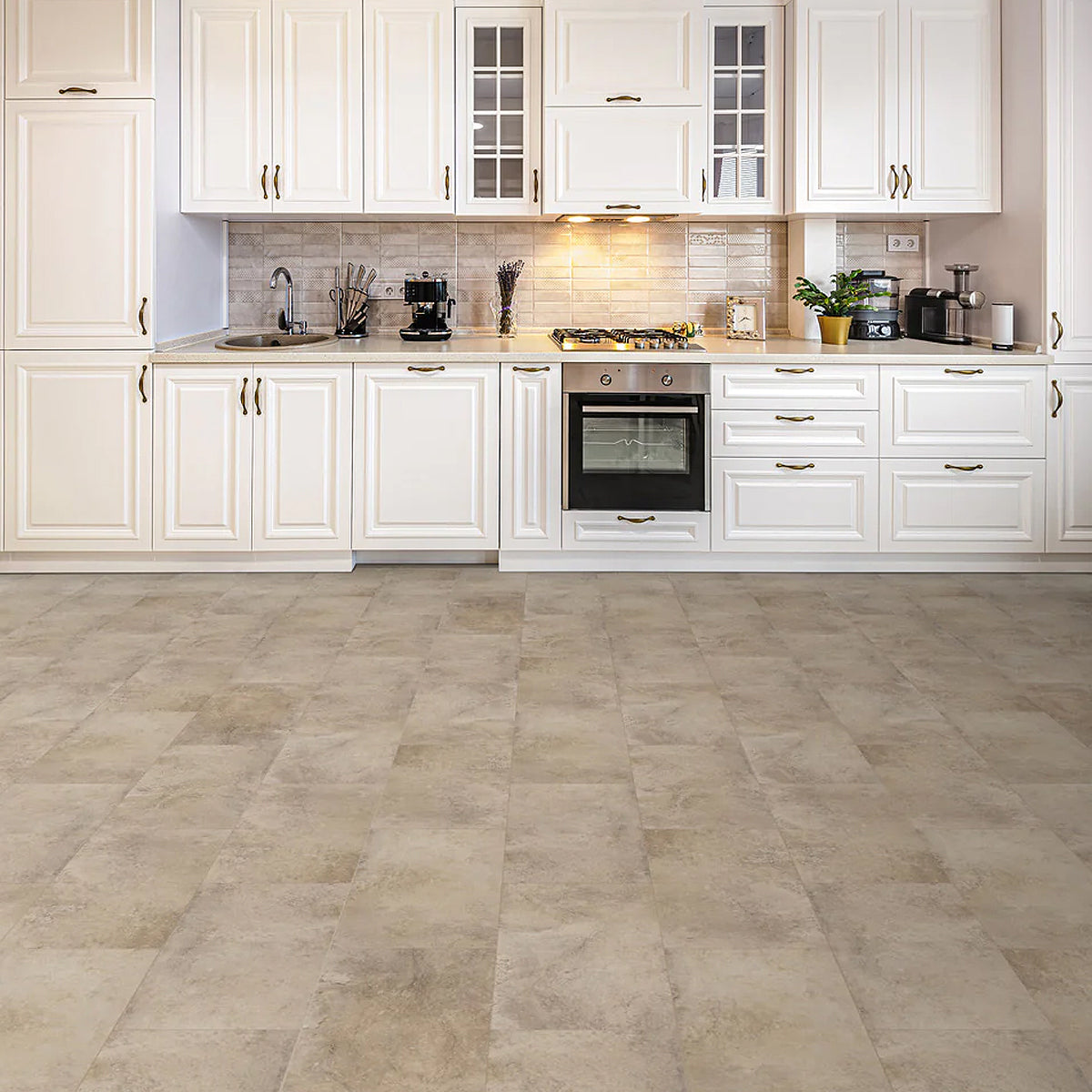 5mm w/Pad Bedford Waterproof Vinyl Tile 12 in. x 24 in.