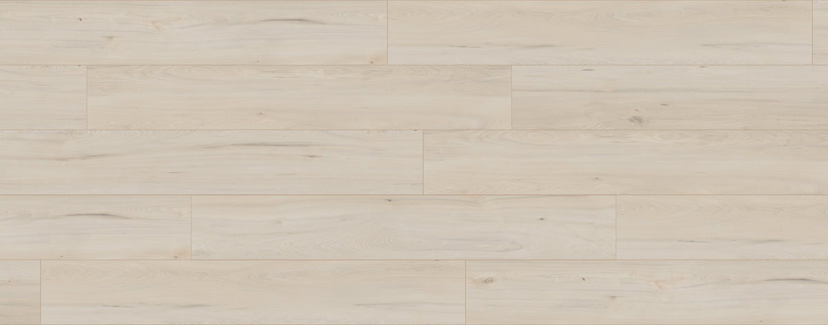 8mm Winter Elm w/Pad Water-Resistant Laminate Flooring 7.48in. Width x 50.67 in. Length