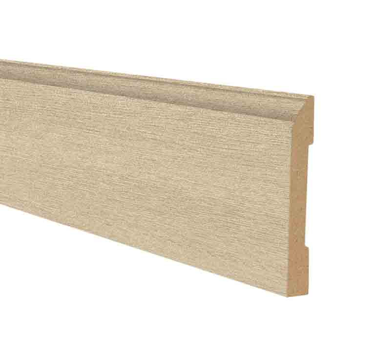 Goldfinch Oak Hybrid Resilient 3.25 in wide x 7.5 ft Length Baseboard