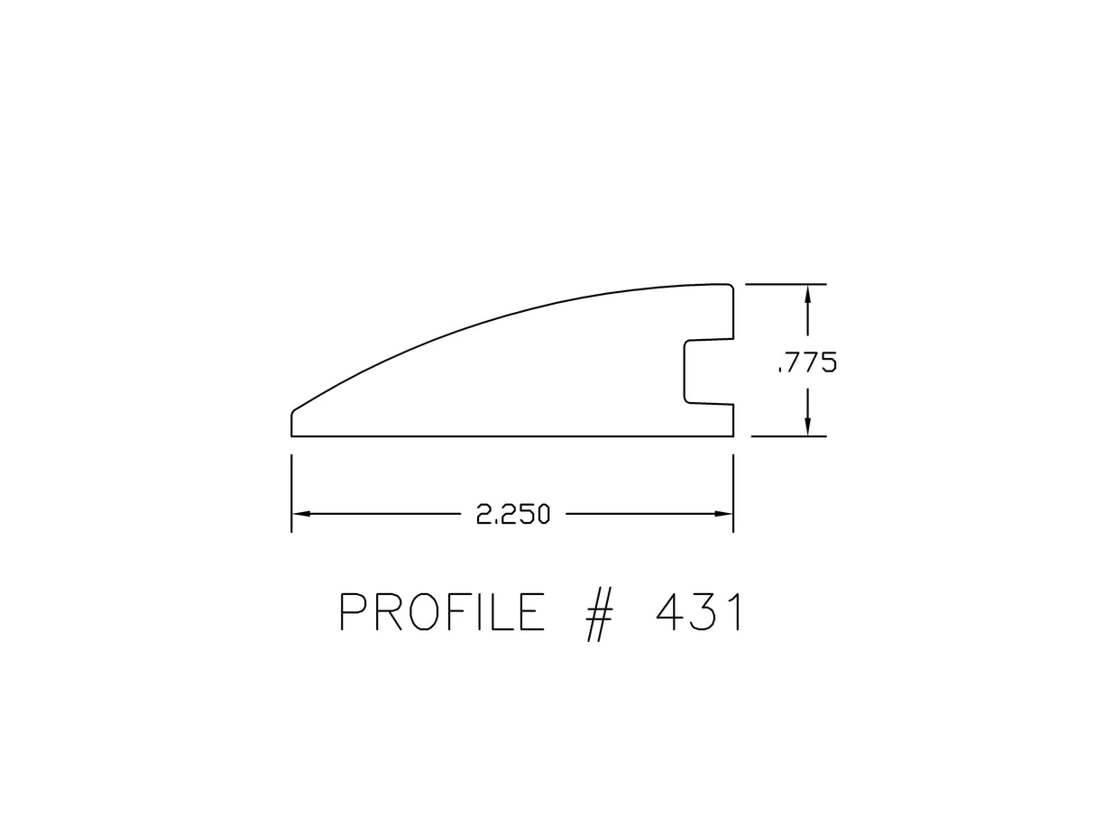 Prefinished Golden White Oak 2.25 in. Wide x 6.5 ft. Length Reducer