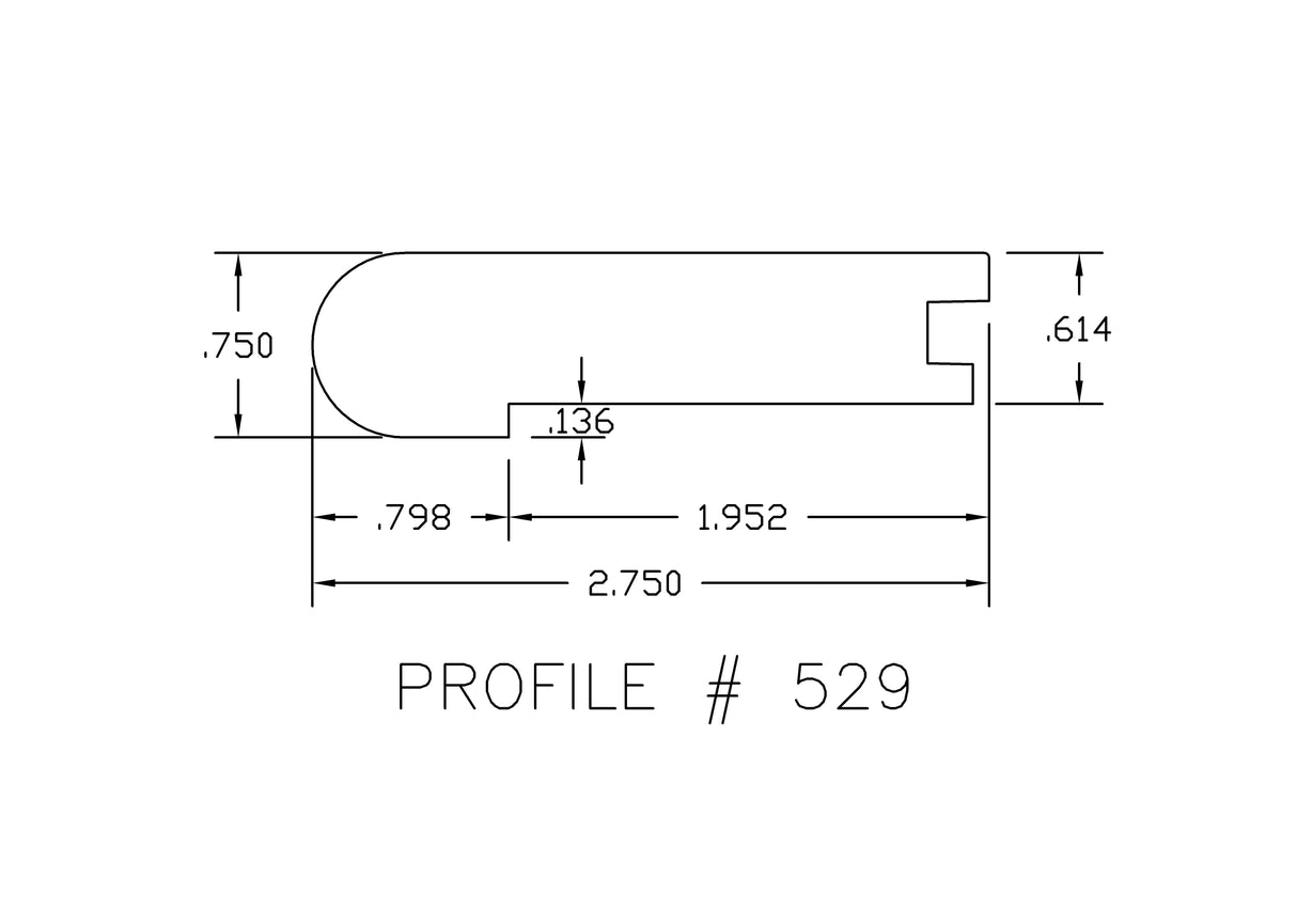 Prefinished Walnut 5/8 in. Thick x 2.75 in. Wide x 6.5 ft. Length Stair Nose