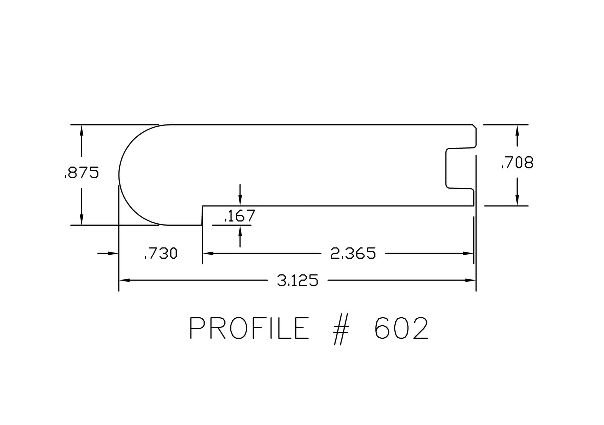 Prefinished Tobacco Road 3/4 in. Thick x 3.13 in. Wide x 6.5 ft. Length Stair Nose
