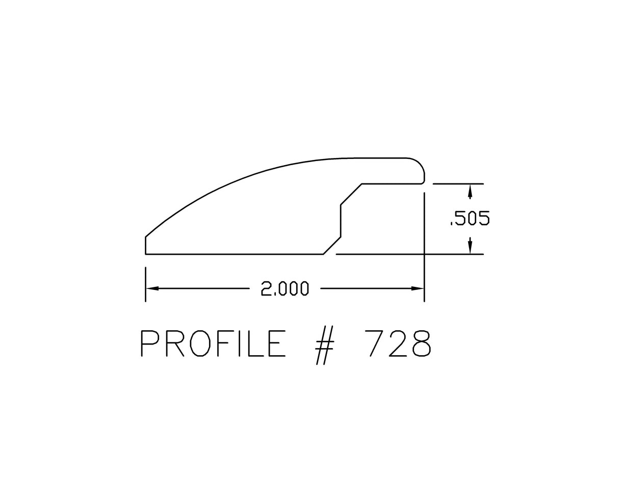 Prefinished Distressed Cortado Bamboo 2 in. Wide x 72 in. Length Overlap Reducer