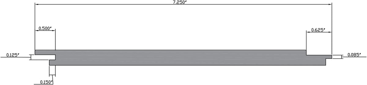 Wall Shiplap PRE White 7-1/4" x 96"