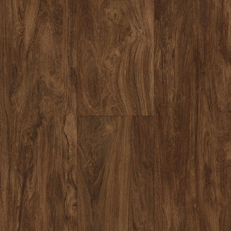 Coreluxe 8mm w/pad Antique Brazilian Cherry Waterproof Rigid Vinyl Plank Flooring 8.86 in. Wide x 60 in. Long swatch