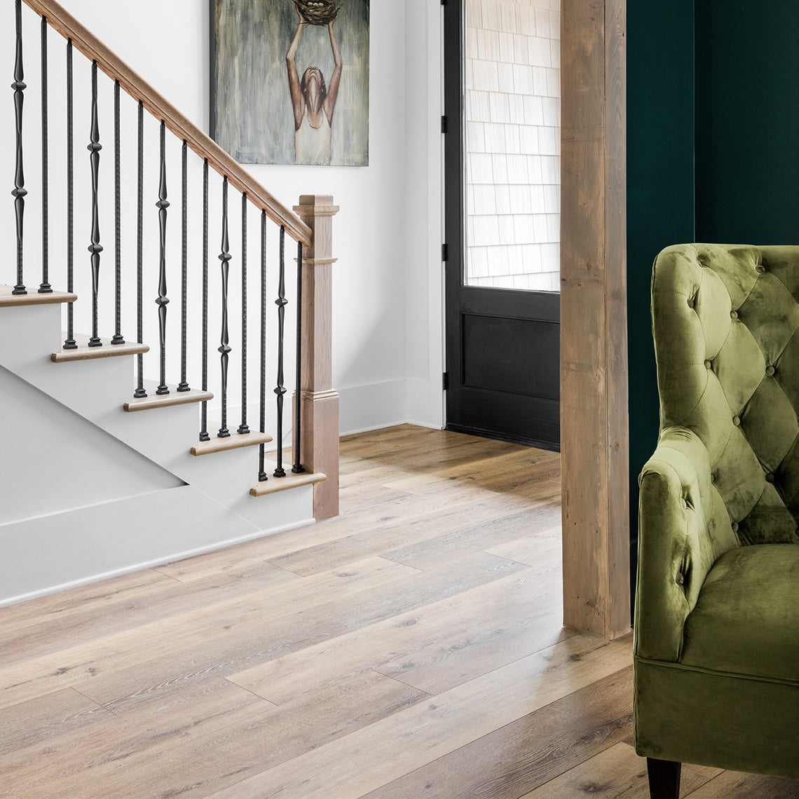 8mm w/pad Artisan Pine Waterproof WPC Vinyl Plank Flooring 9 in. Wide