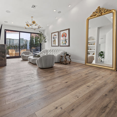 8mm w/pad Artisan Pine Waterproof WPC Vinyl Plank Flooring 9 in. Wide