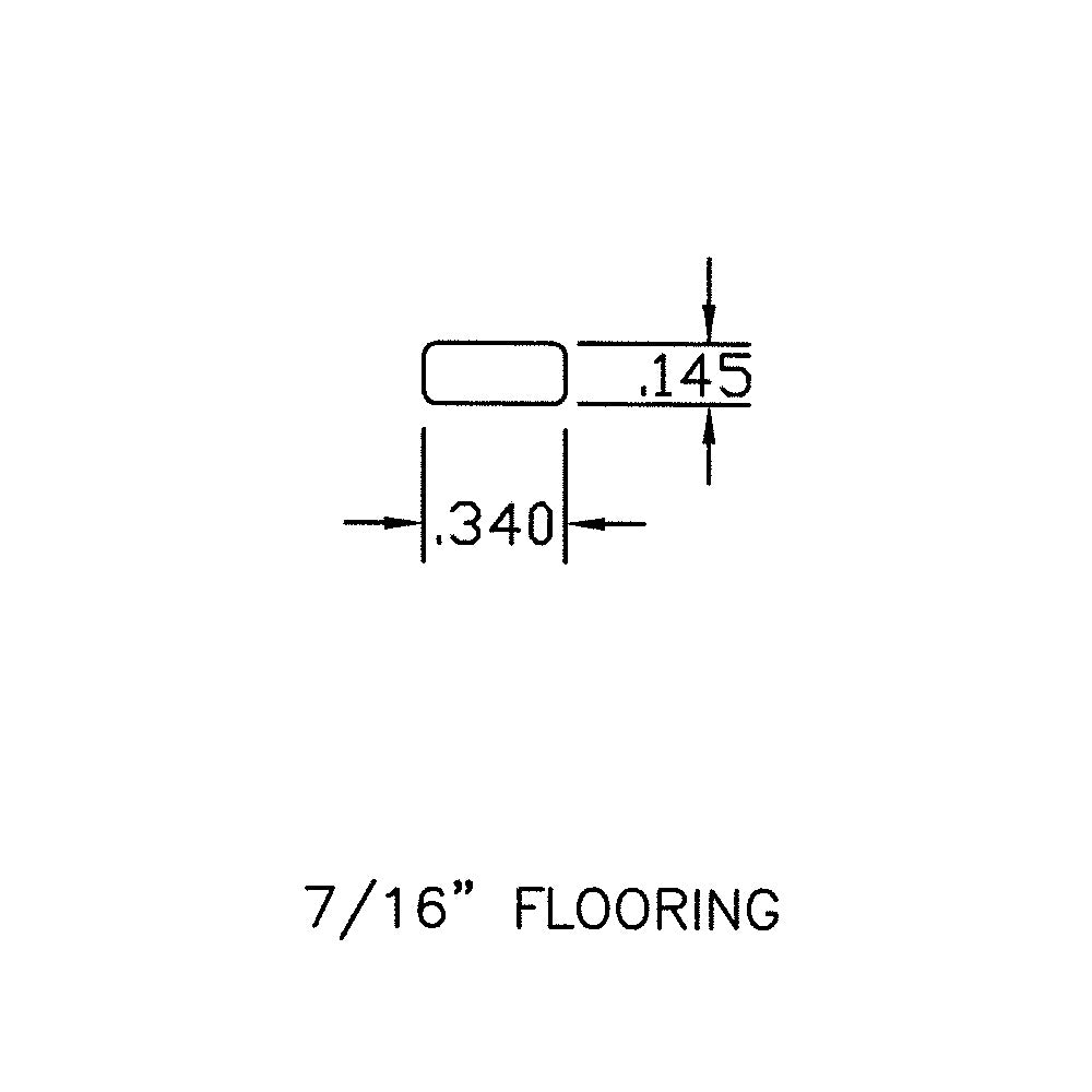 Unfinished Red Oak Hardwood 7/16 in. Thick x 0.3 in. Wide x 4 ft Length Spline