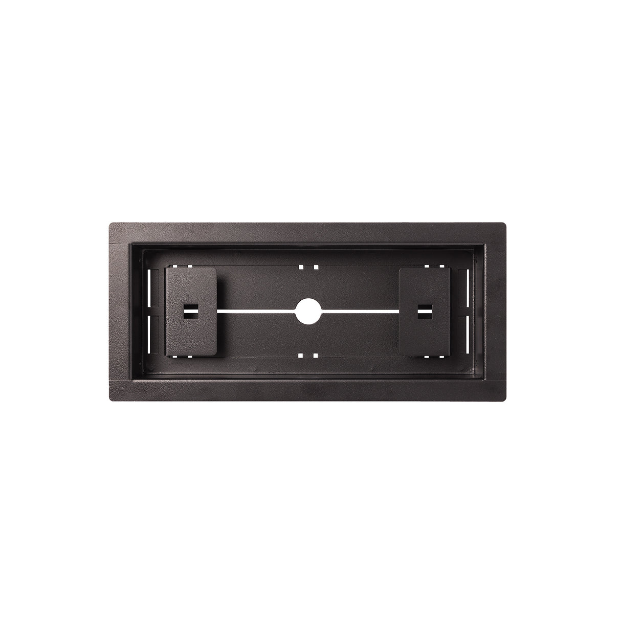 Luxe - Framed Steel Floor Vent Matte Black 6x14"