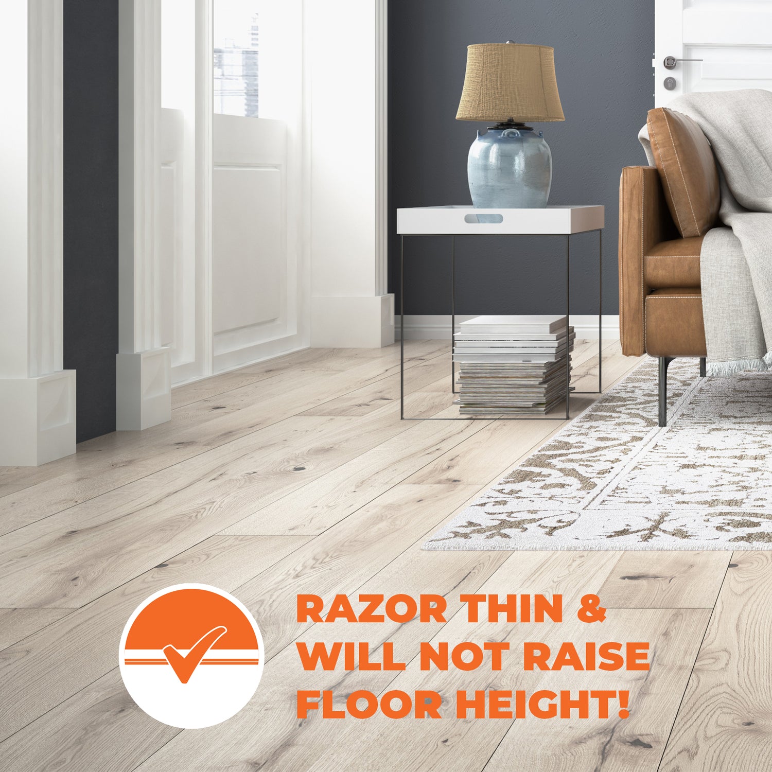 1.5 ft. W x 10 ft. L 240V Radiant Floor Heating Systems for Laminate, Vinyl, and Floating Floors