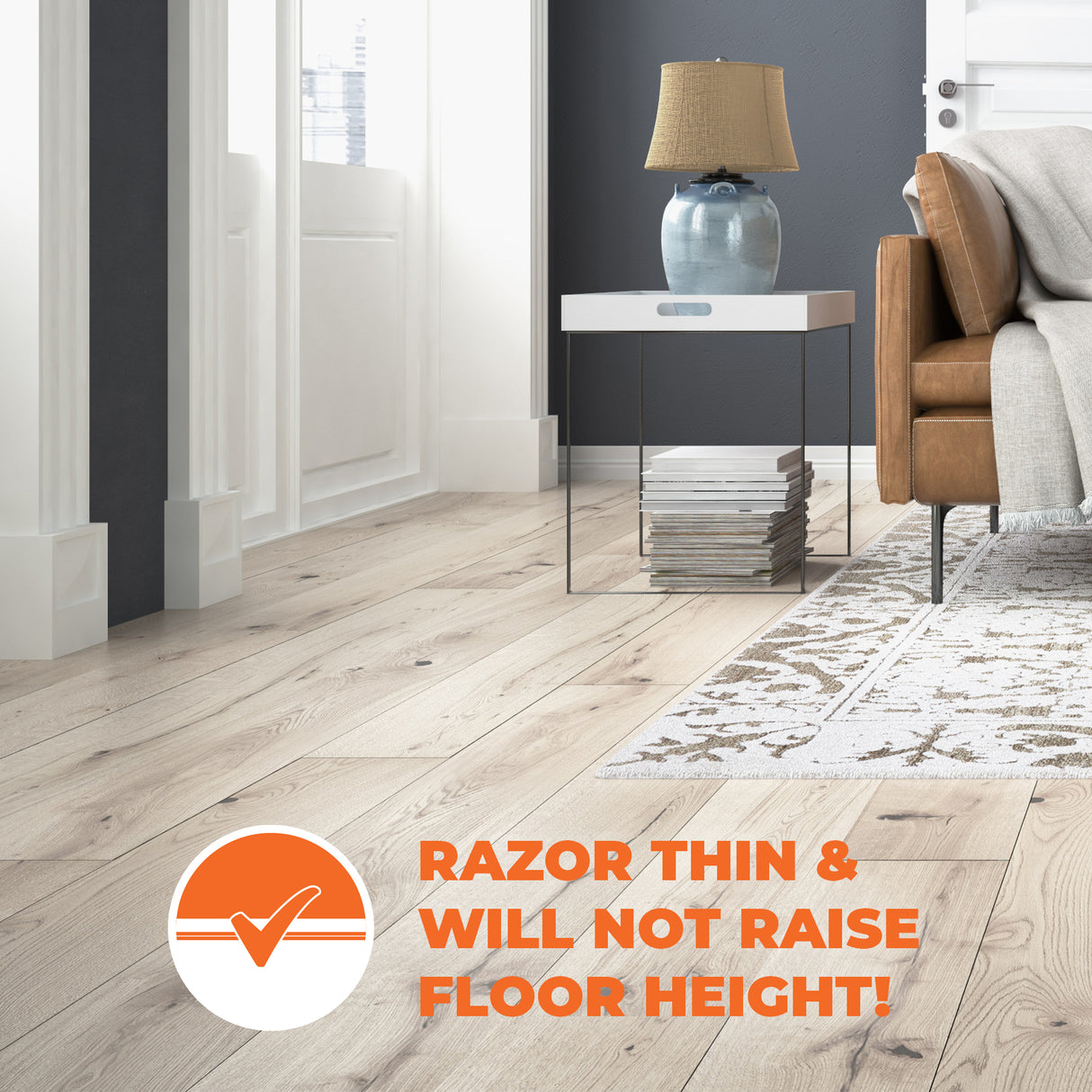 1.5 ft. W x 10 ft. L 240V Radiant Floor Heating Systems for Laminate, Vinyl, and Floating Floors