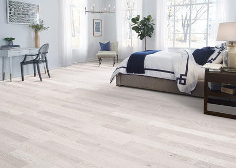 White Solid Hardwood Flooring