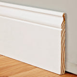 LWM163EP 9/16 in. Thick x 5-1/4 in. Tall x 8 ft. Length PFJ White Primed Colonial Baseboard