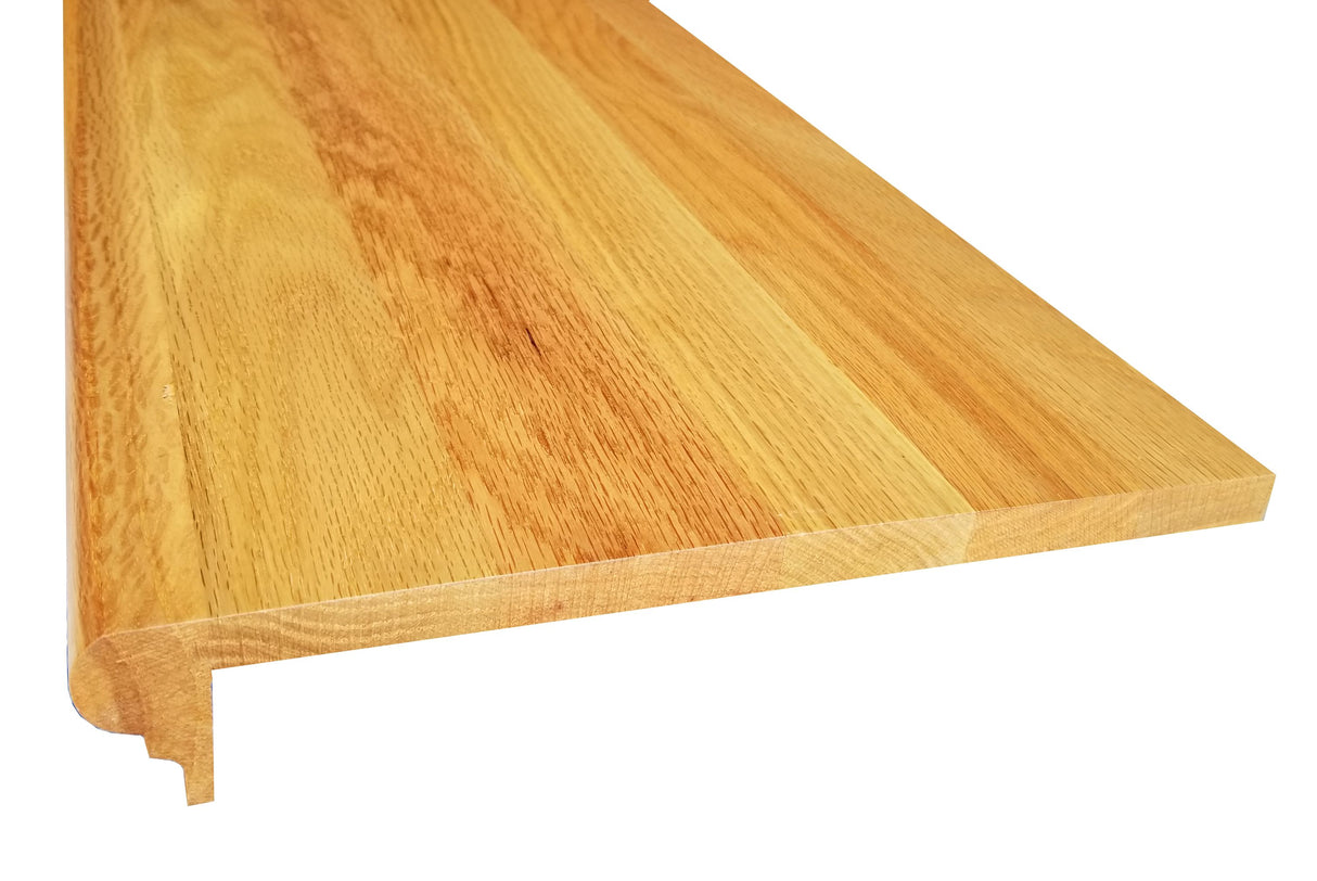 Prefinished Solid Wood Red Oak 5/8 in. Thick x 11.5 in. Wide x 48 in. Length Retrofit Stair Tread