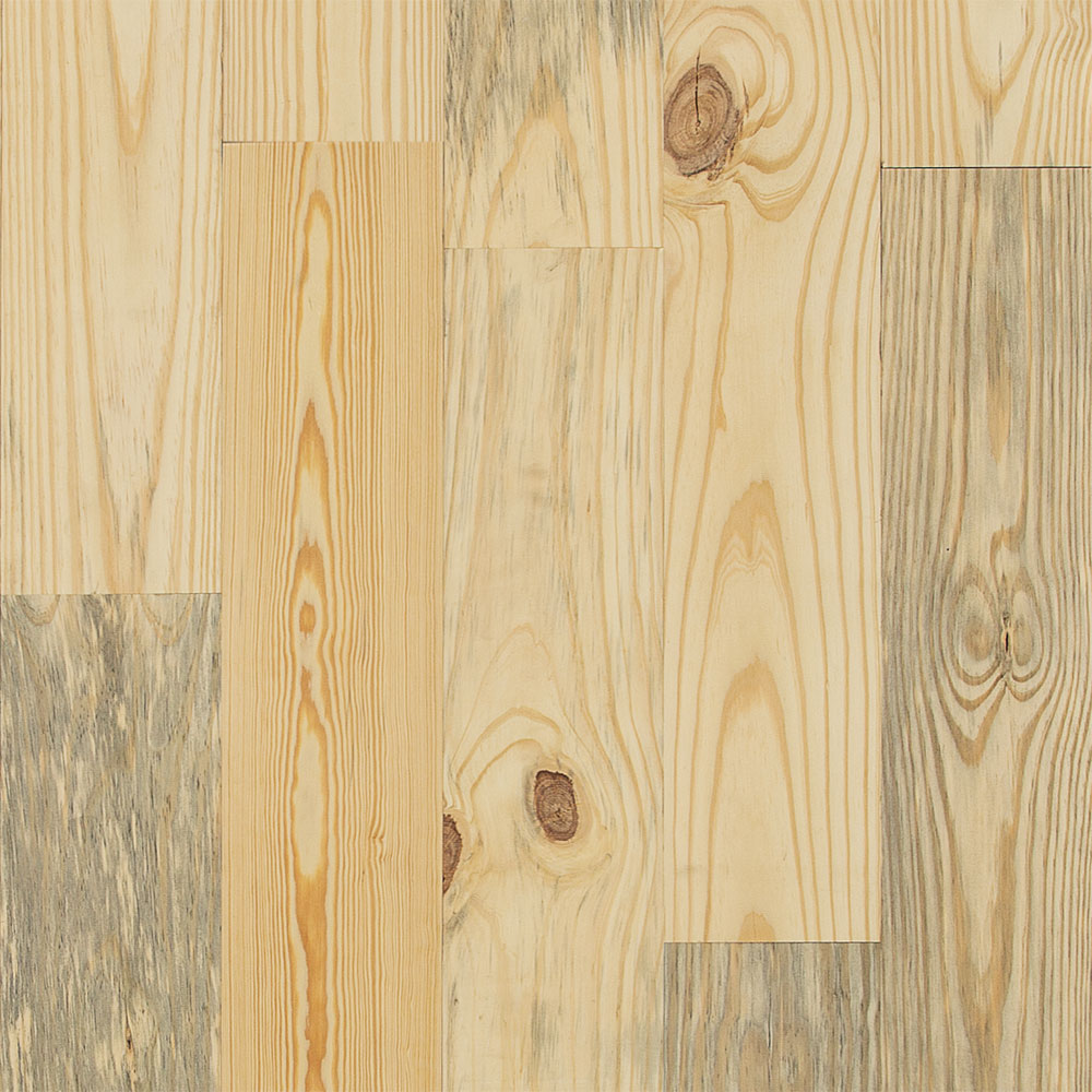 3/4 in. Southern Yellow Pine Unfinished Solid Hardwood Flooring 6.88 in. Wide