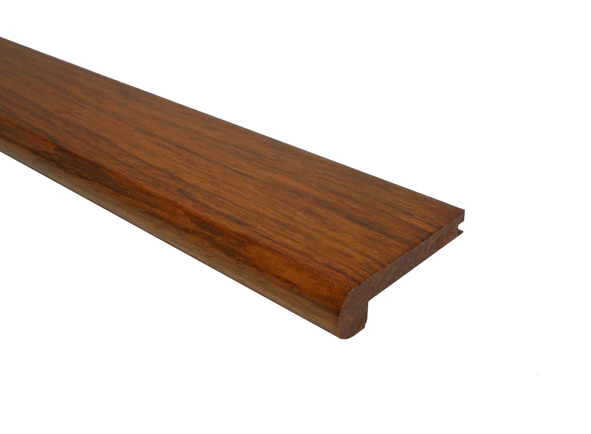 Prefinished Brazilian Cherry 3/8 in. Thick x 2.75 in. Wide x 6.5 ft. Length Stair Nose