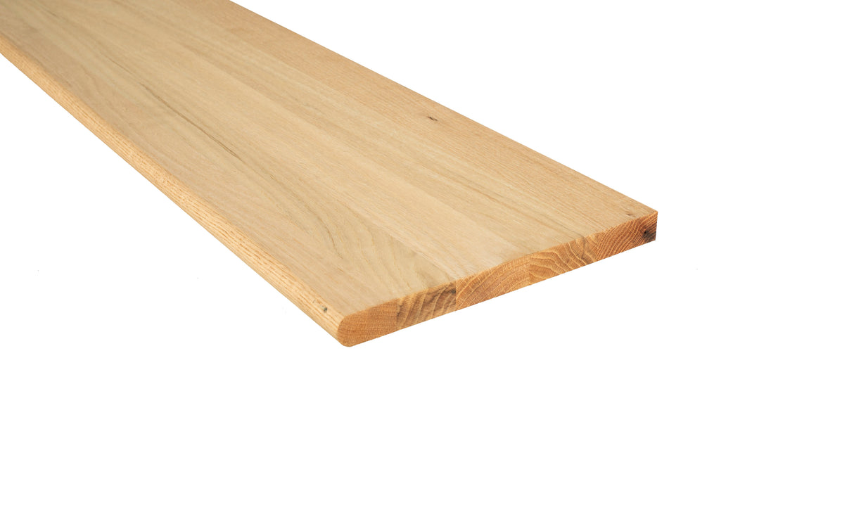 Unfinished Builder Grade Red Oak Solid Hardwood 1 in. Thick x 11.5 in. Wide x 48 in. Length Tread