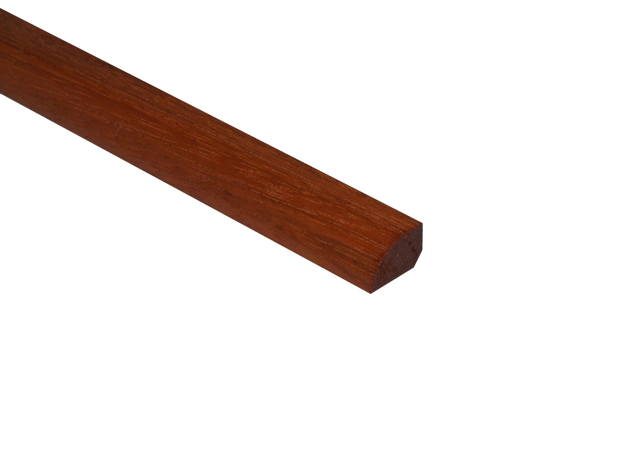 Prefinished Brazilian Cherry 3/4 in. Tall x 0.5 in. Wide x 6.5 ft. Length Shoe Molding