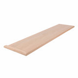 Prefinished Red Oak Select 1 in. Thick x 11.5 in. Wide x 48 in. Length Left Return Stair Tread