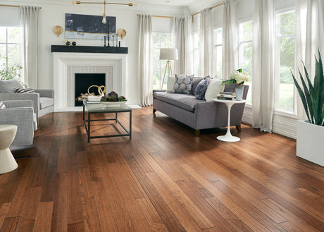 3/4 in. Summer Harvest Hickory Prefinished Solid Hardwood Flooring 4 in. Wide