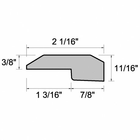Unfinished Red Oak 2 in. Wide x 8 ft. Length Threshold