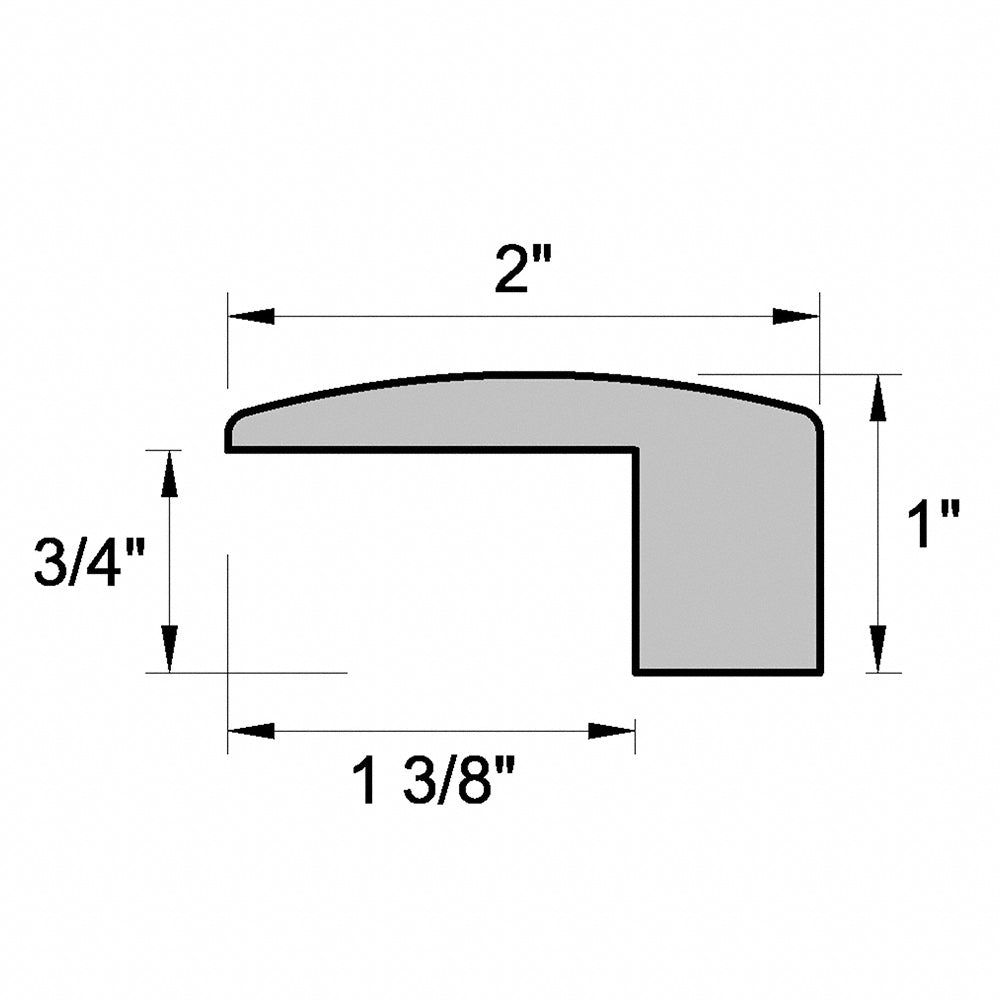 Unfinished White Oak 2 in. Wide x 8 ft. Length Medium Threshold
